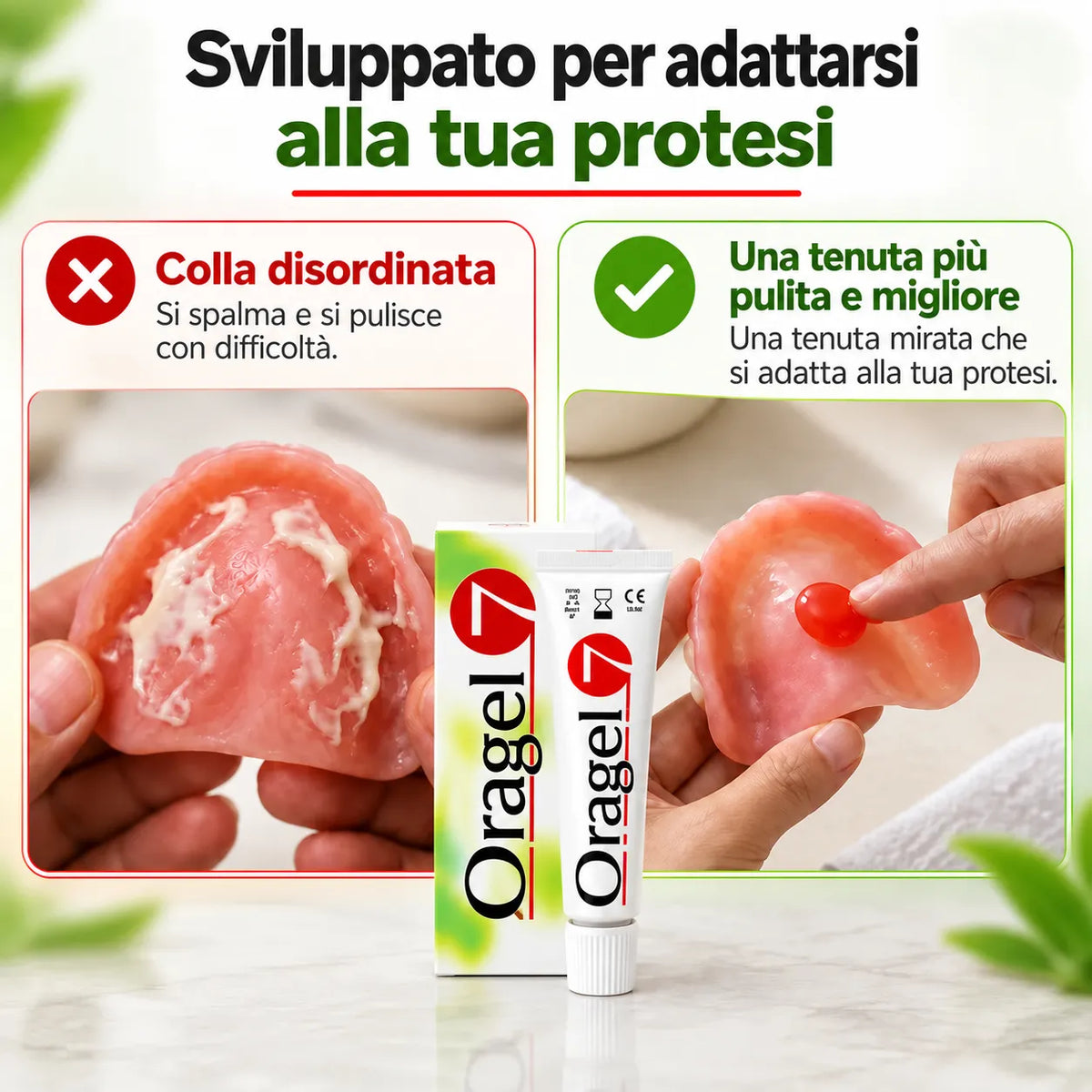Oragel™ | Impedisce lo scivolamento della dentiera al 100% - Tenuta sicura per tutto il giorno