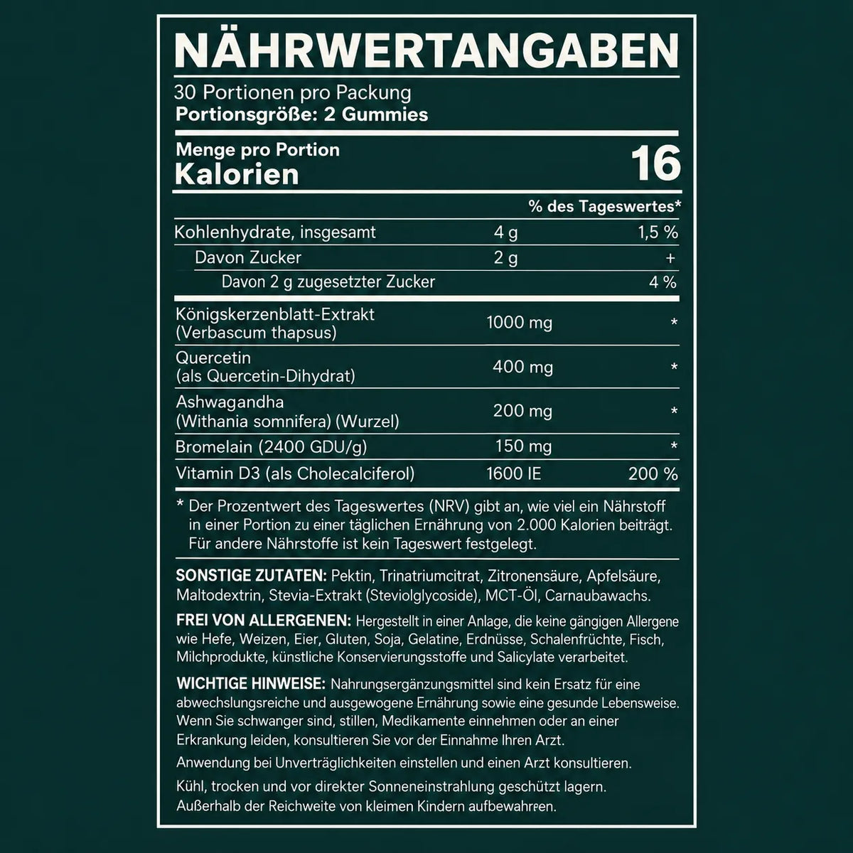 Königskerzen-Gummis: Festsitzenden Schleim lösen & in nur 7 Tagen wieder leichter atmen!
